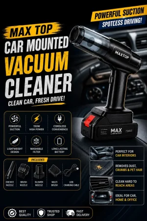 MAXTOP CAR MOUNTED VACUUM CLEANER