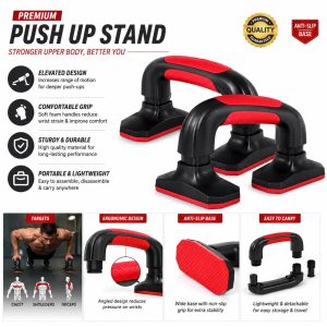 Push-Up Bars for Chest, Shoulder & Tricep Workout