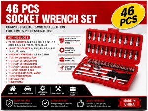 46 PCS Socket Wrench Set