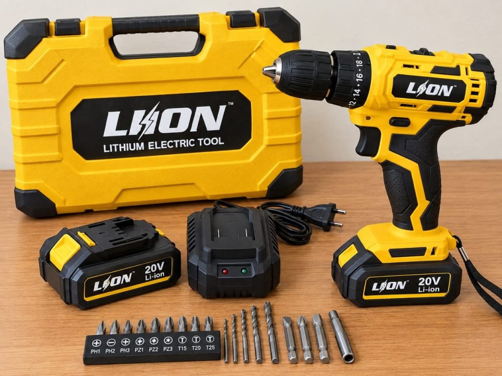 CORDLESS DRLL MACHINE LION 20V